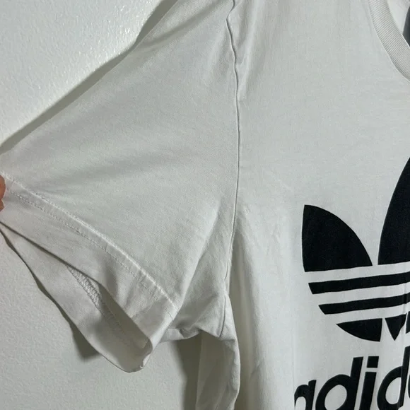 Adidas Originals Women’s Adicolor Trefoil T-Shirt Size Medium. 100% Cotton Y2K - Picture 5 of 7